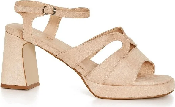 CITY CHIC | Women's Plus Size WIDE FIT Heel Coco Platform - nude - 11W