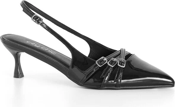 CITY CHIC | Women's Plus Size WIDE FIT Mia Sling Back - black - 12W