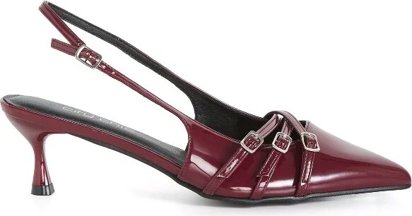 CITY CHIC | Women's Plus Size WIDE FIT Mia Sling Back - burgundy - 13W - Image 2