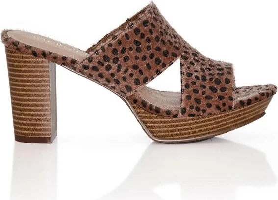 CITY CHIC | Women's Plus Size WIDE FIT Remy Animal Mule - tan - 10W - Image 2