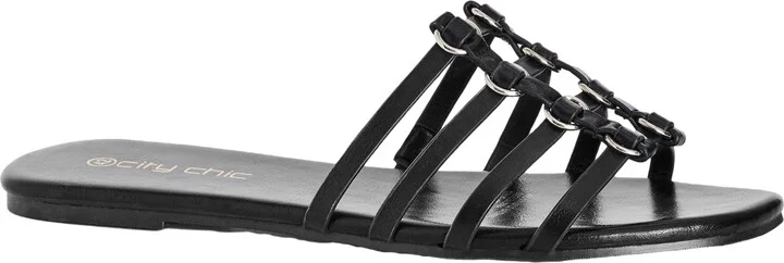City Chic Women's Slide-Nova Sandal