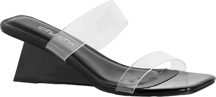 City Chic Women's Wedge-Wide FIT Layla Pump