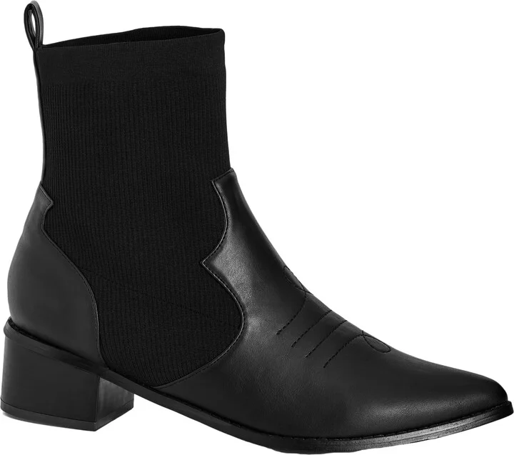 City Chic Women's WIDE FIT Kylie Ankle Boot