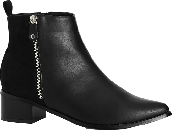 City Chic Women's WIDE FIT Lucia Ankle Boot
