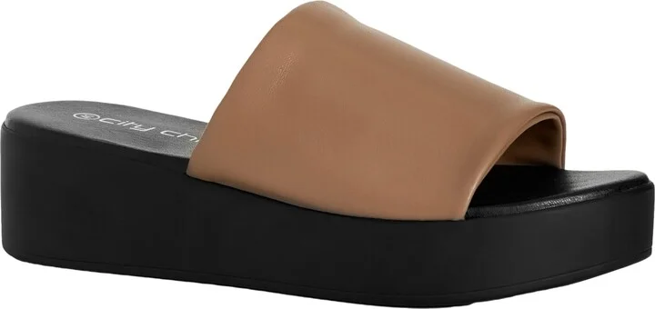City Chic Women's Wide FIT Luna Flatform Sandal