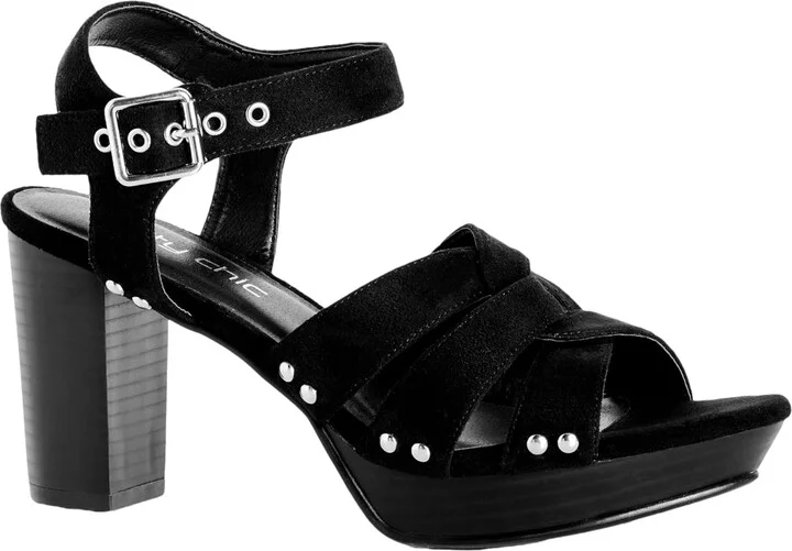 City Chic Women's Wide FIT Mule Felicity Heel Sandal