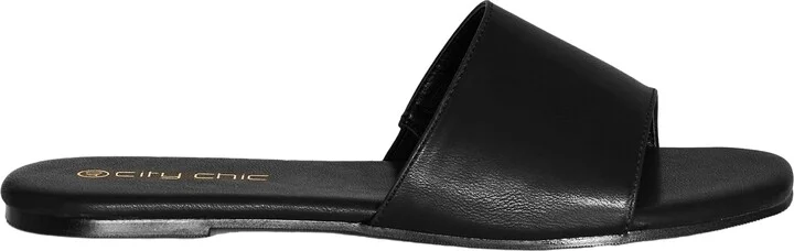 City Chic Women's Wide FIT Plus Size Vera Slide Sandal