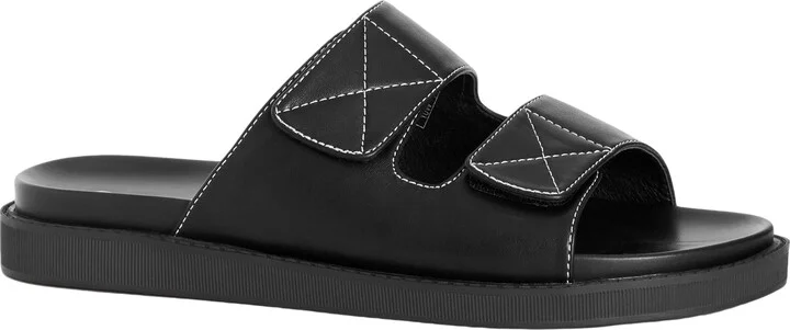 City Chic Women's Wide FIT Stitch Sandy Slide Sandal