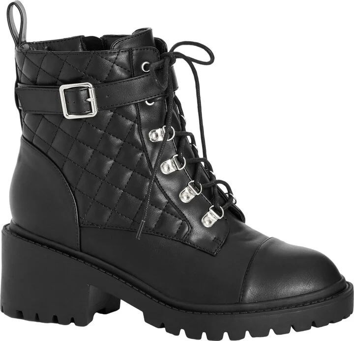 City Chic Women's Wide FIT Sutton Ankle Boot Fashion