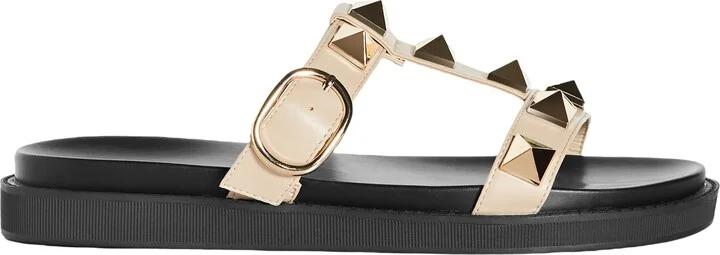 City Chic Women's WIDE FIT Totally Spike Slide