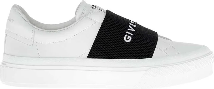 'city Court' White Low Top Sneakers With Logo In Leather Woman