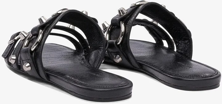 City Flat Mules in Nappa Leather - Image 3