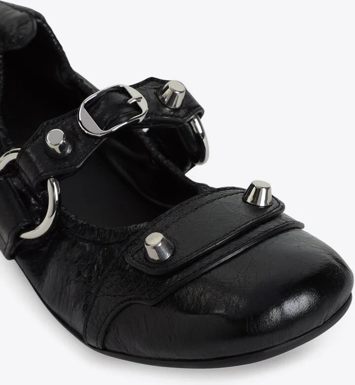 City Flat Sandals in Leather - Image 3