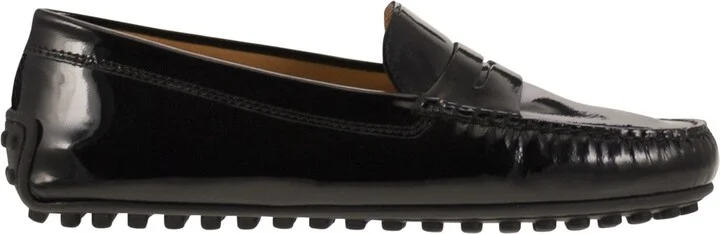 City Gommino Moccasin In Glossy Leather