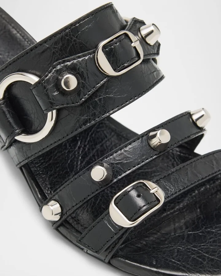 City Leather Block-Heel Sandals - Image 2