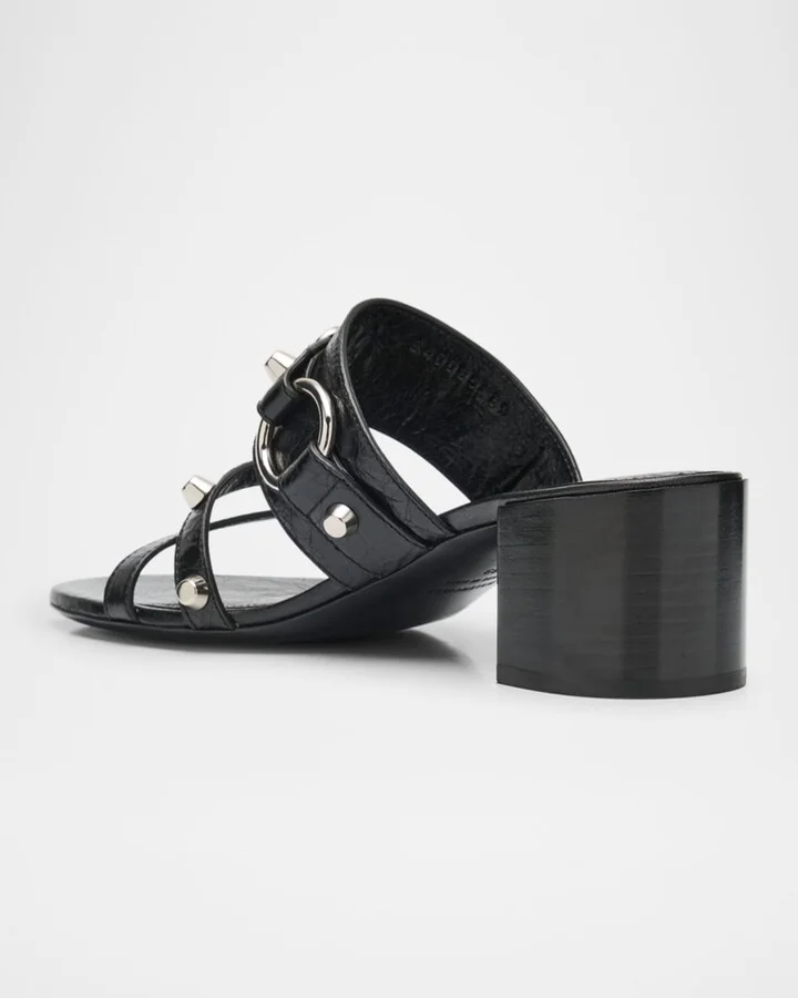 City Leather Block-Heel Sandals - Image 5