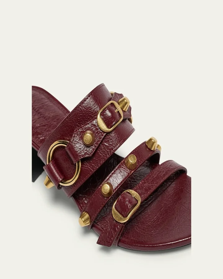 City Leather Block-Heel Sandals - Image 3