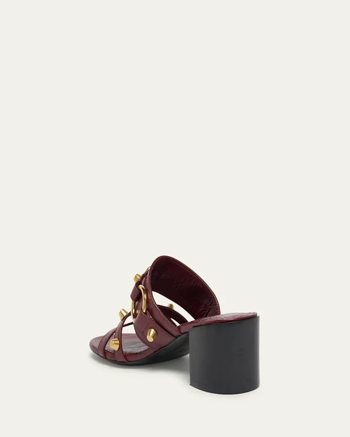 City Leather Block-Heel Sandals - Image 7