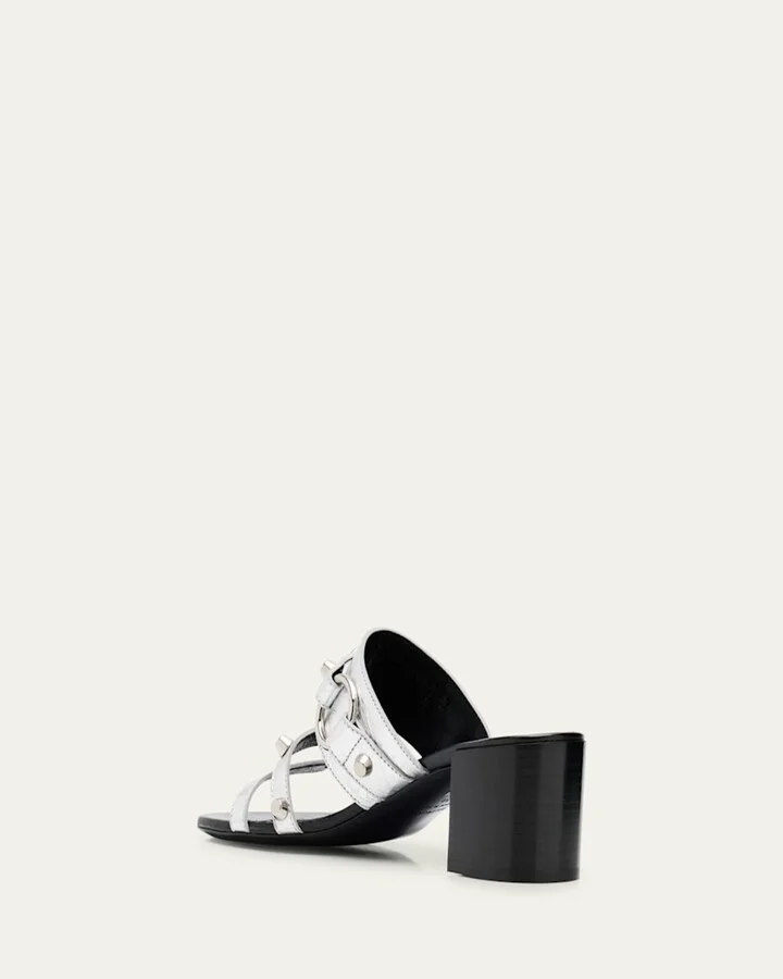 City Leather Block-Heel Sandals - Image 3