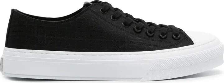 City Low logo-jacquard sneakers
