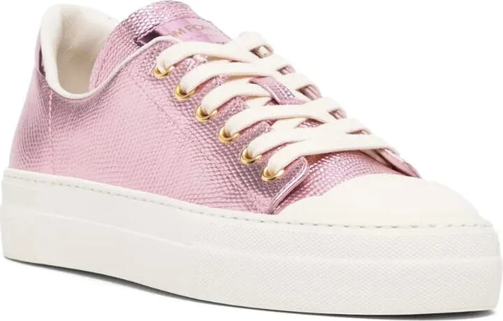 City metallic-finish sneakers - Image 2