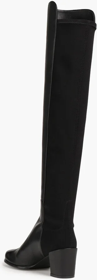 City microstretch and leather over-the-knee boots - Image 3