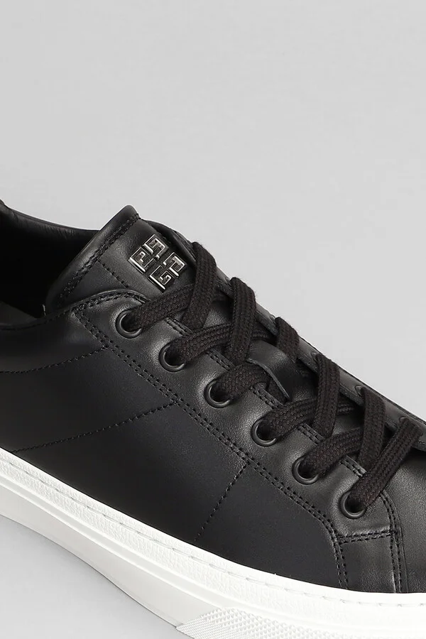 City Sport Sneakers In Black Leather - Image 5