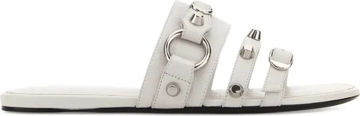 City studded-strap slide sandals
