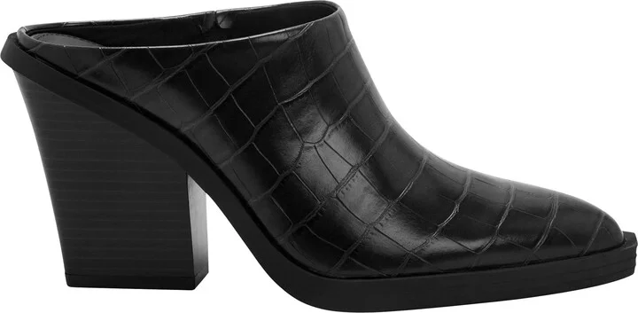 Citygurl Croc Embossed Mule - Image 9