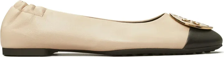 Claire cap-toe ballerina shoes