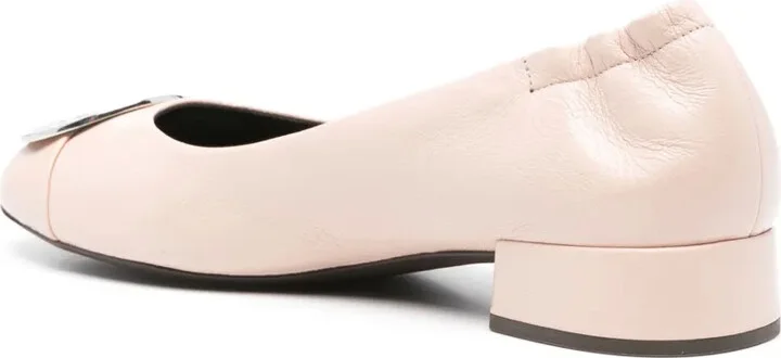 Claire leather ballerina shoes - Image 3