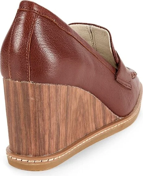 Claire Leather Wedge Pumps - Image 3