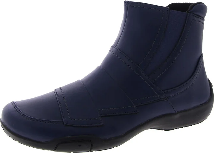 Claire Womens Faux Leather Casual Ankle Boots