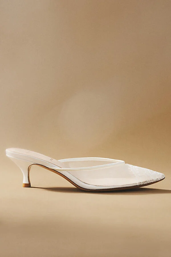 Clara Lace Kitten Heels - Image 2