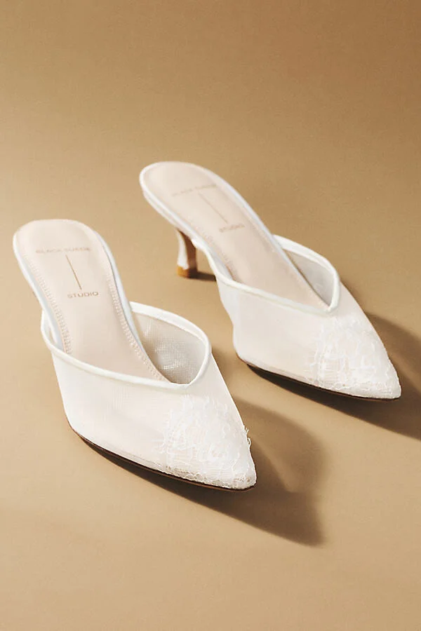 Clara Lace Kitten Heels - Image 3