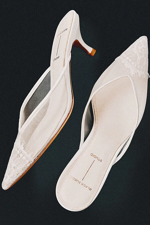 Clara Lace Kitten Heels