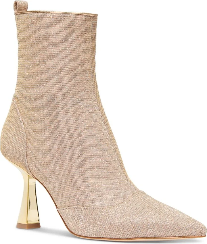 Clara Mid Bootie Womens Canvas Pointed Toe Ankle Boots