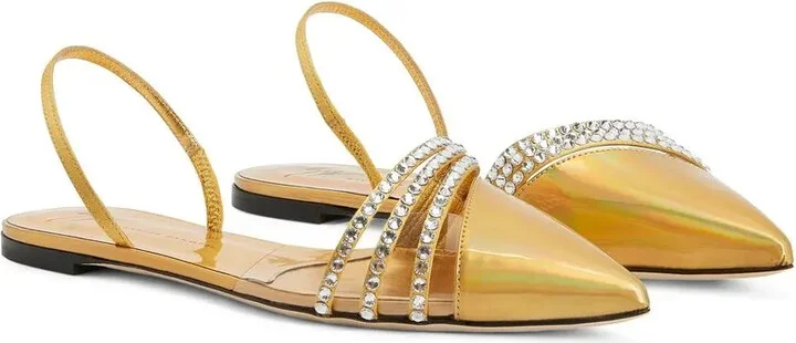 Claralie rhinestone-embellished flat pumps - Image 2