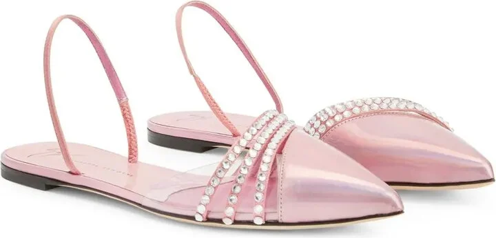 Claralie rhinestone-embellished flat pumps - Image 2