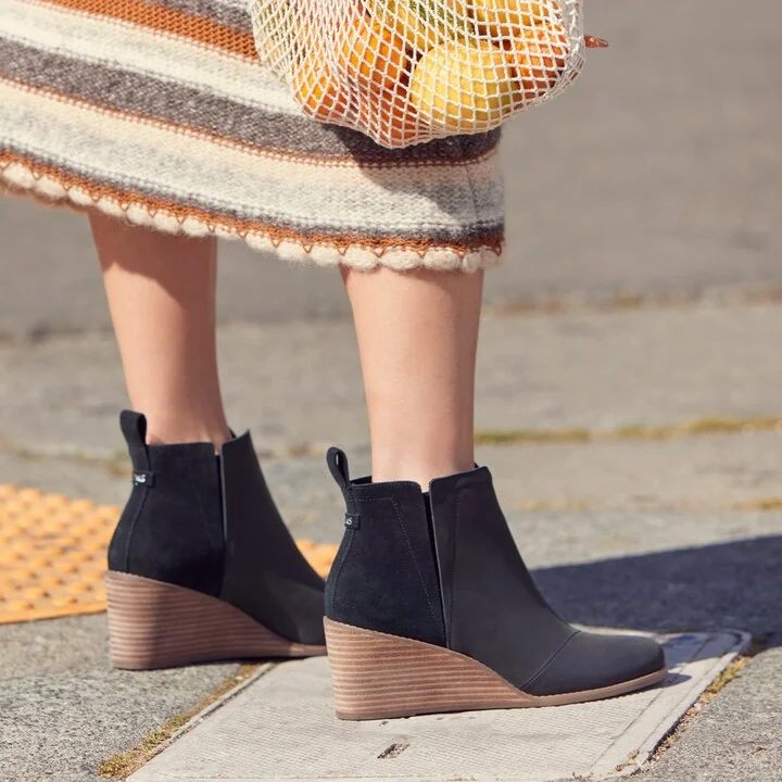 Clare Leather Wedge Boot - Image 2