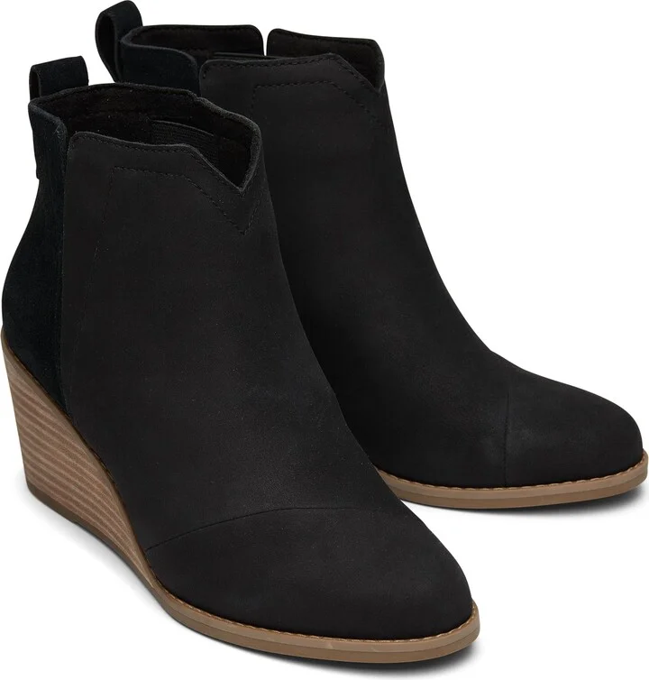 Clare Leather Wedge Boot - Image 3