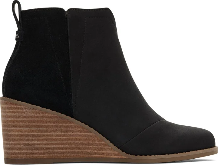 Clare Leather Wedge Boot