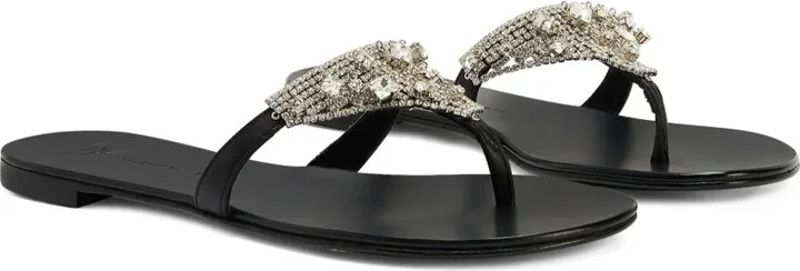 Clarett crystal-embellished flat sandals - Image 2