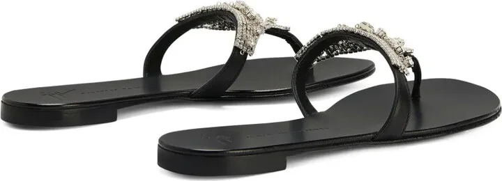 Clarett crystal-embellished flat sandals - Image 3