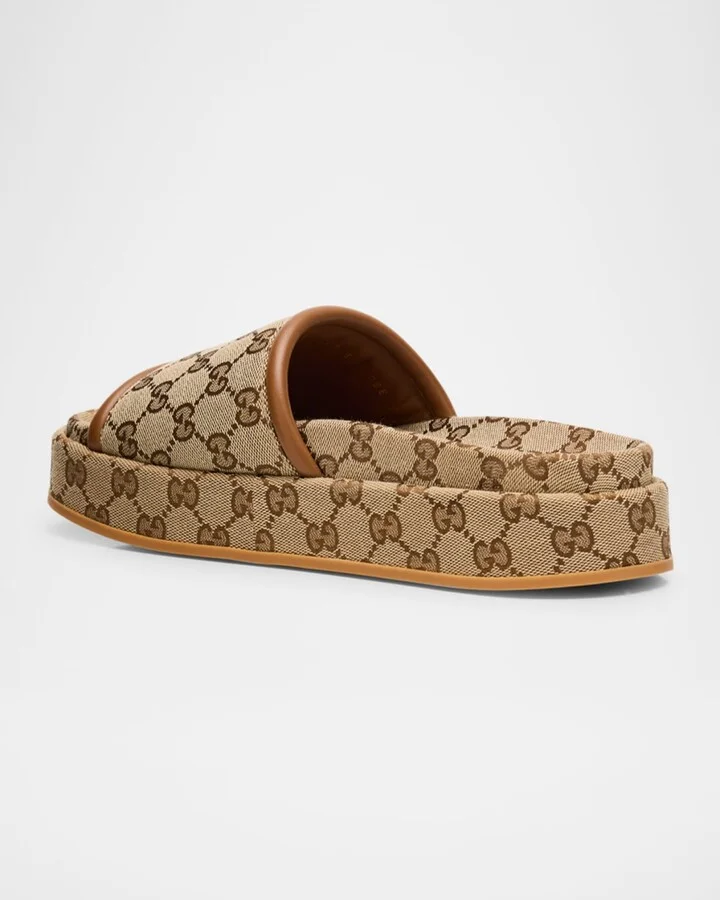Clarice GG Canvas Platform Slides - Image 2