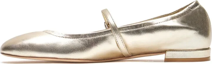 Claris crystal-embellished leather ballerina shoes - Image 3