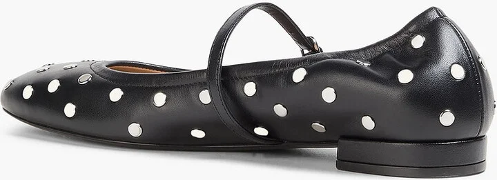 Claris studded leather Mary Jane flats - Image 3