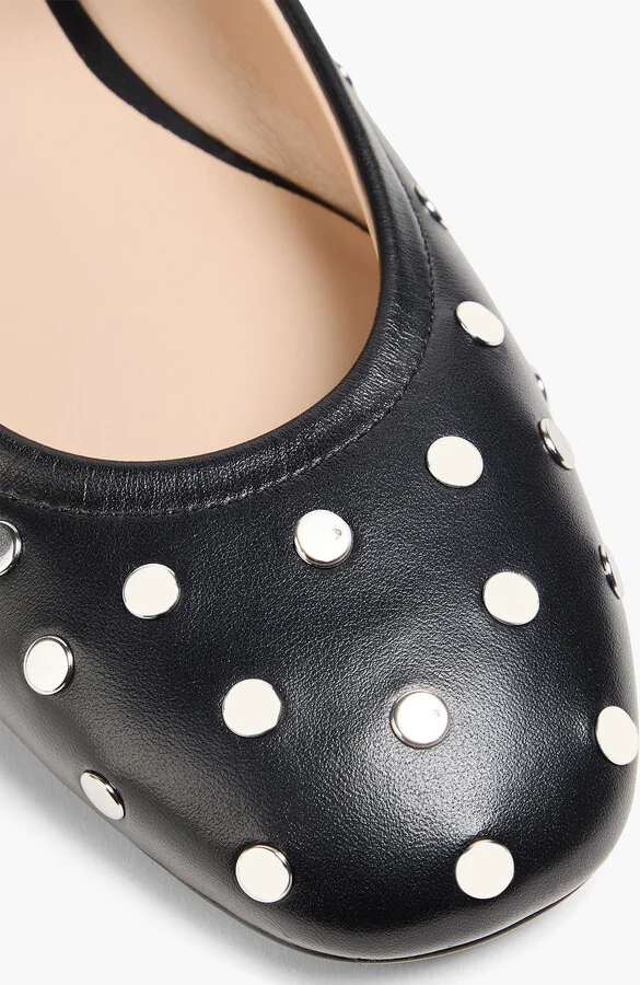 Claris studded leather Mary Jane flats - Image 4