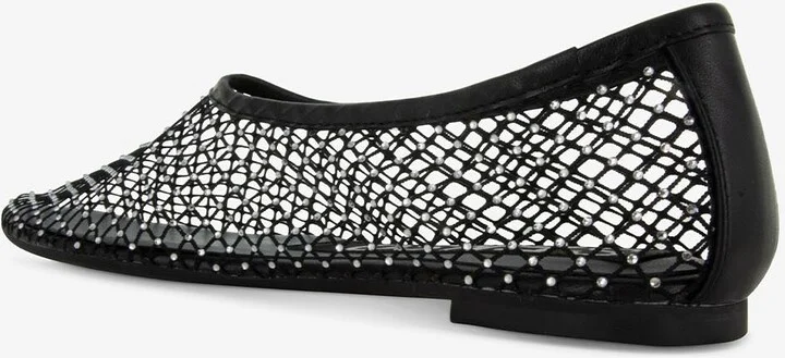 Clarissa Crystal-Mesh Ballet Flats - Image 2