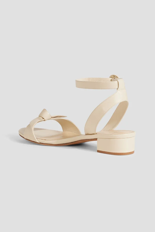 Clarita 35 bow-detailed leather sandals - Image 3